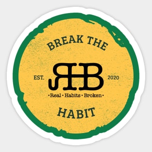 Real Habits Broken Logo Sticker